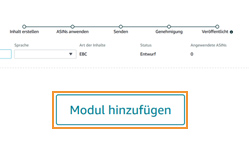 Anleitung A+ Content erstellen - Module