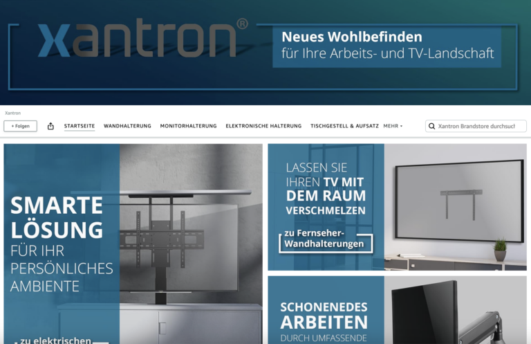 Screenshot: Xantron Brandstore auf Amazon