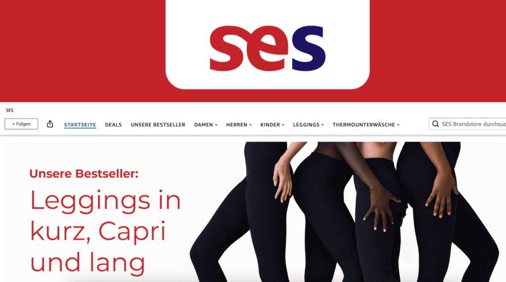 Screenshot: ses Brandstore auf Amazon