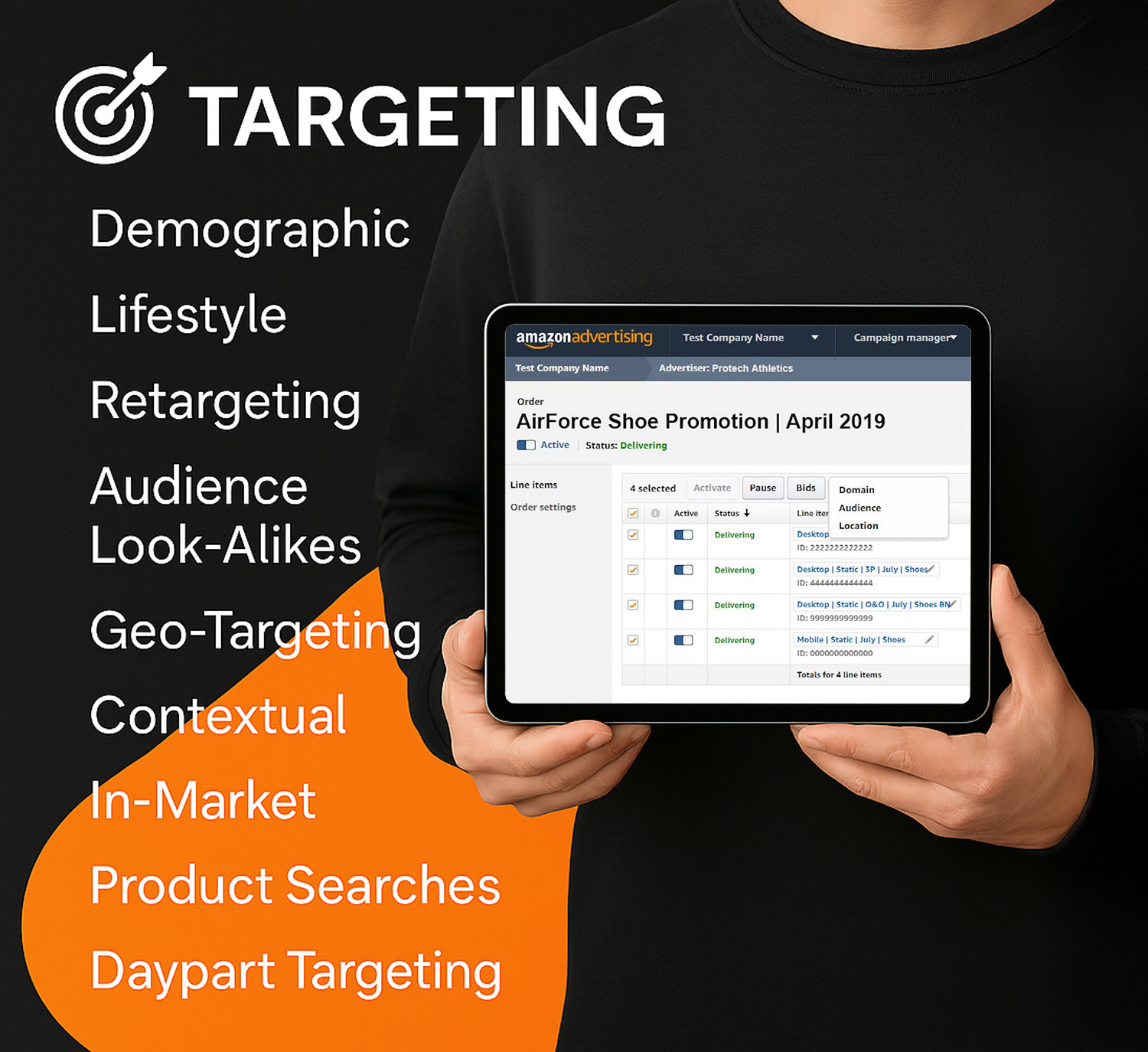 Amazon DSP Agentur: Bild zu Kamapgnen-Setup und Targetierung